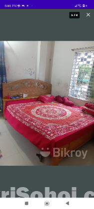 6/7 ফিট খাট। ৬ মাস  বেবহৃত হইসে